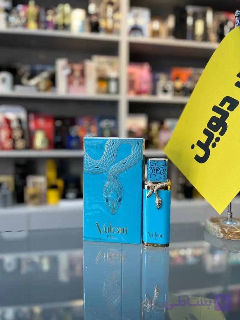 ادکلن ولکانو آبی فرنچ اونیو اصل مدل Vulcan Feu حجم ۱۰۰ میل