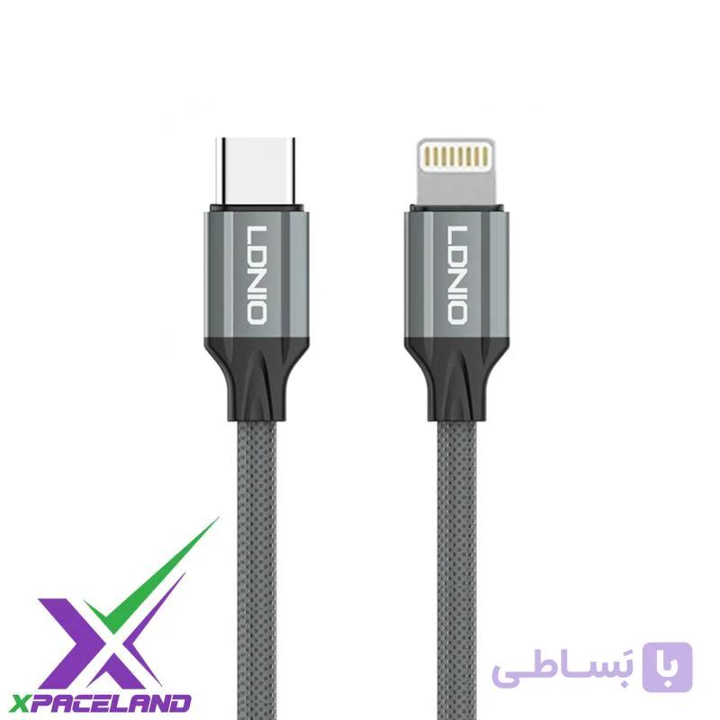 کابل شارژ USB-C به لایتنینگ LDNIO مدل LC442i طول 2 متر