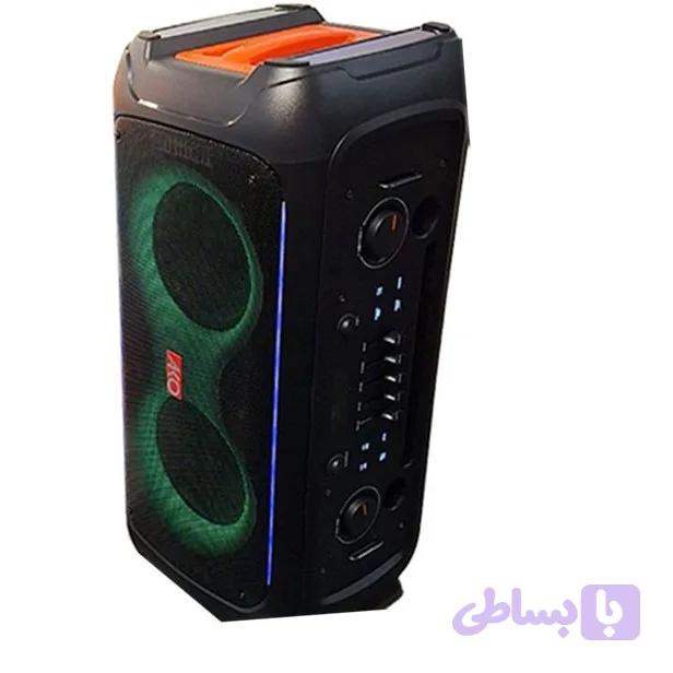 اسپیکر بلوتوثی قابل حمل آکو مدل Sound Box 800 با توان ۸۰ وات و نورپردازی RGB