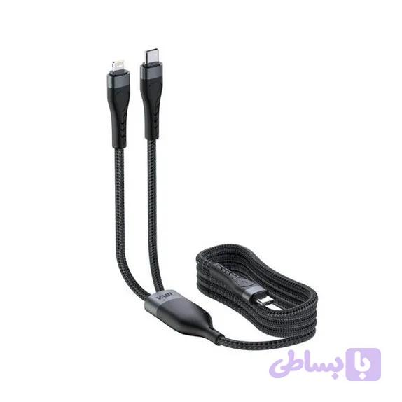 کابل تایپ سی به تایپ سی و لایتنینگ وابی (VABI) مدل CA64 – مناسب شارژ همزمان