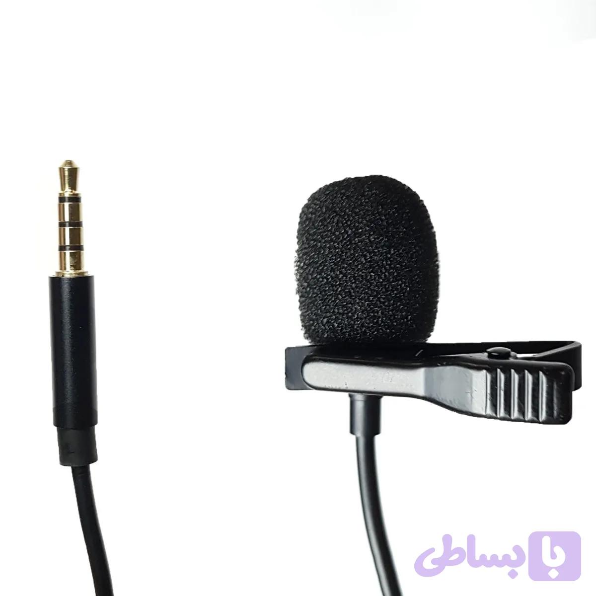 میکروفن یقه ای Lavalier GL-119 – صدای شفاف برای تولید محتوا و تماس های حرفه ای