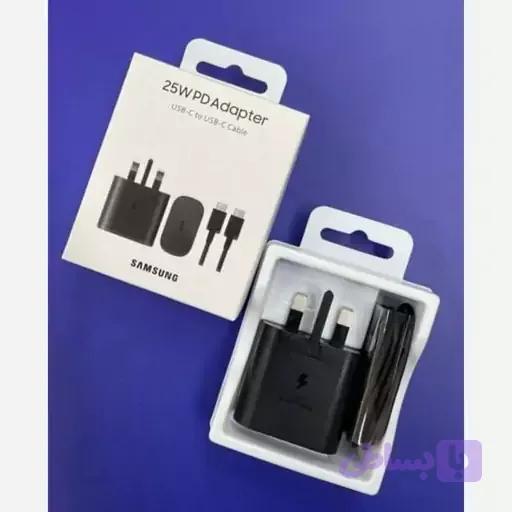 شارژر اصلی سامسونگ 25 وات مدل EP-TA800 با کابل اورجینال ویتنامی | شارژ سریع Type-C