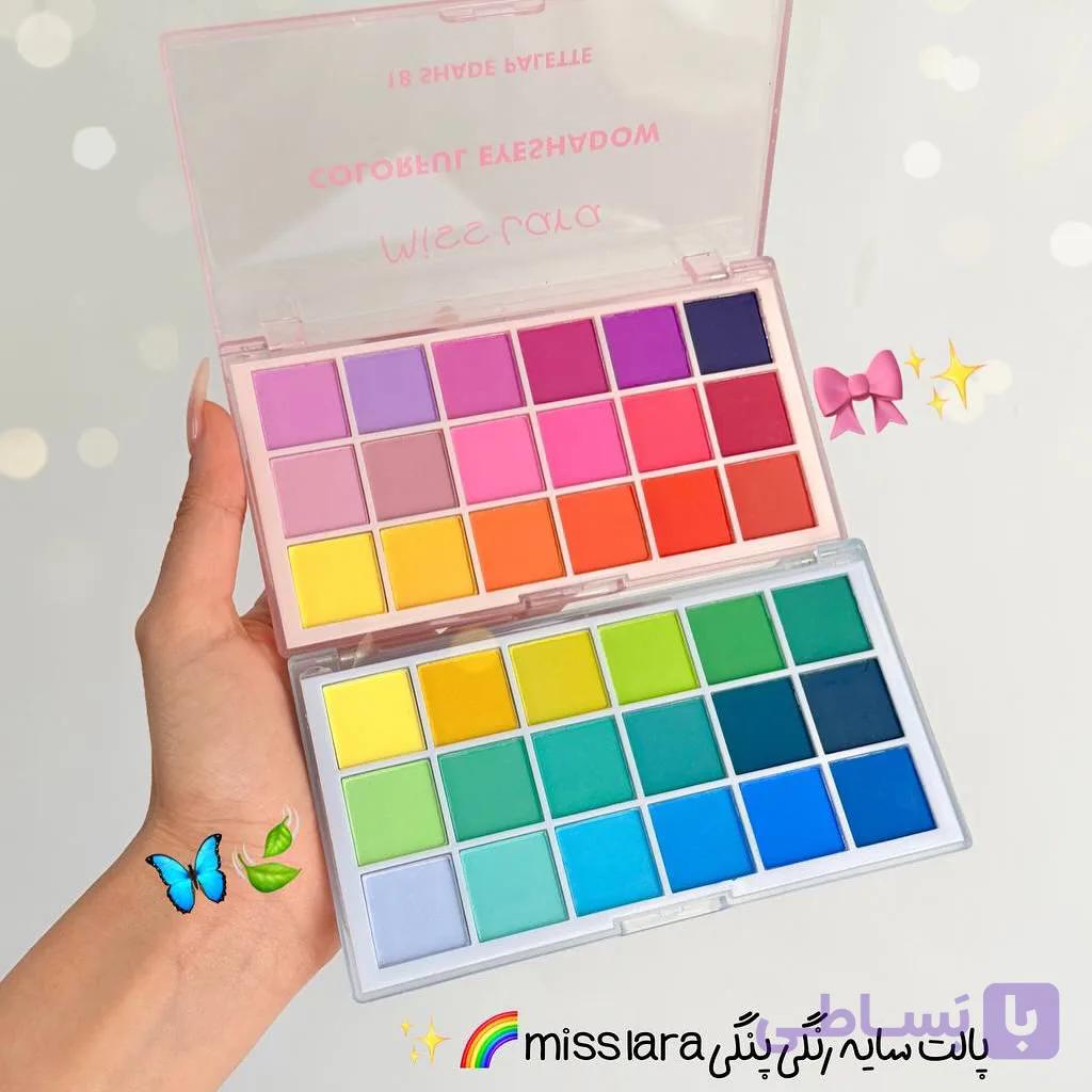پالت سایه تابستونی میس لارا 18 رنگ — تصویر 1