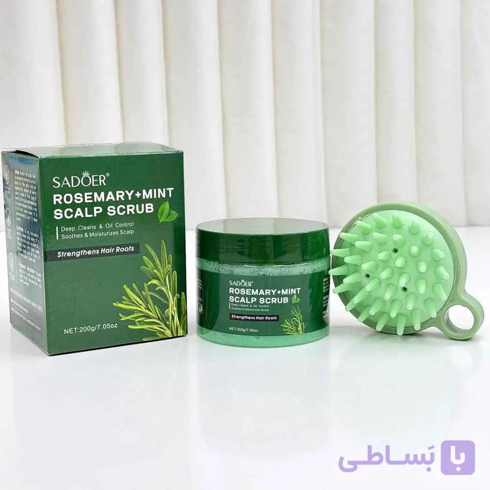 اسکراب کف سر رزماری سادور همراه با سرشور — تصویر 1