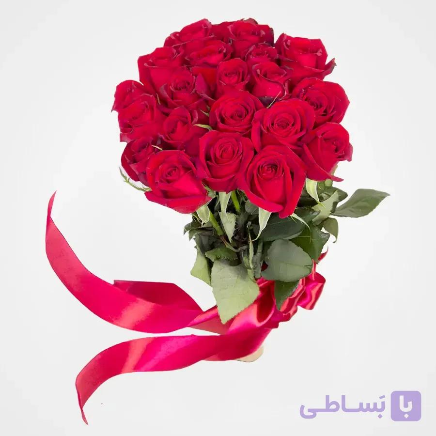 دسته گل رز 21 شاخه