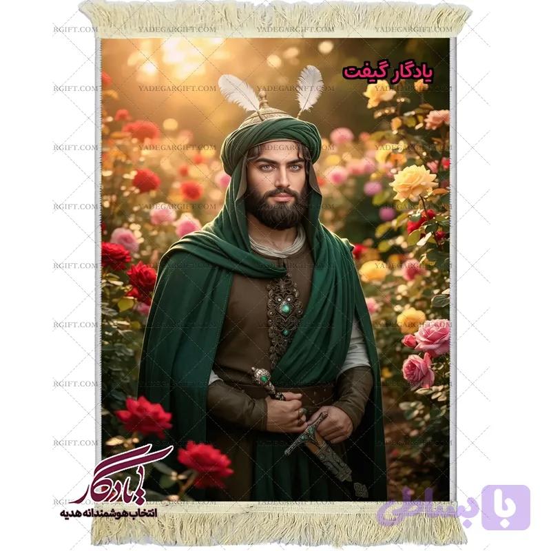 تابلو فرش ماشینی تمثال حضرت عباس (ع) کد MZ15 — تصویر 1
