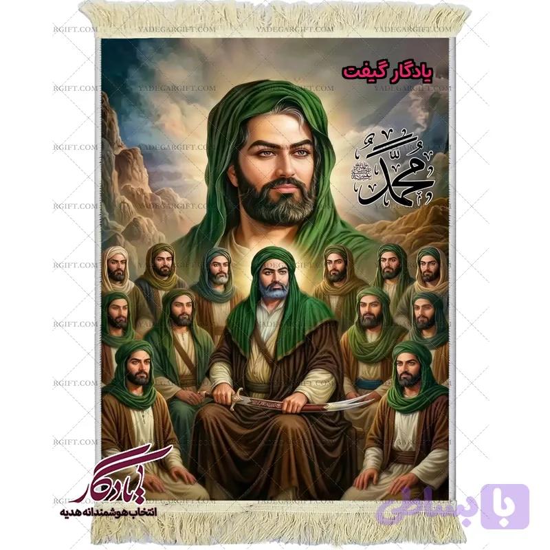 تابلو فرش تمثال حضرت علی (ع) و یارانش کد MZ18 — تصویر 1