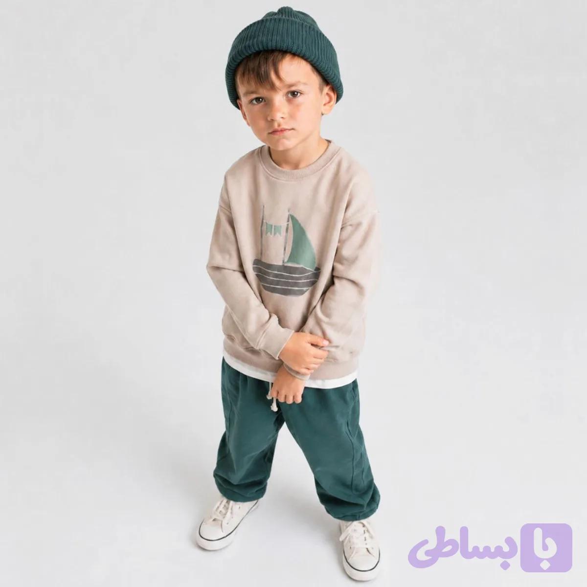 ست دورس شلوار اسلش پسرانه horskids مدل تیدا — تصویر 1