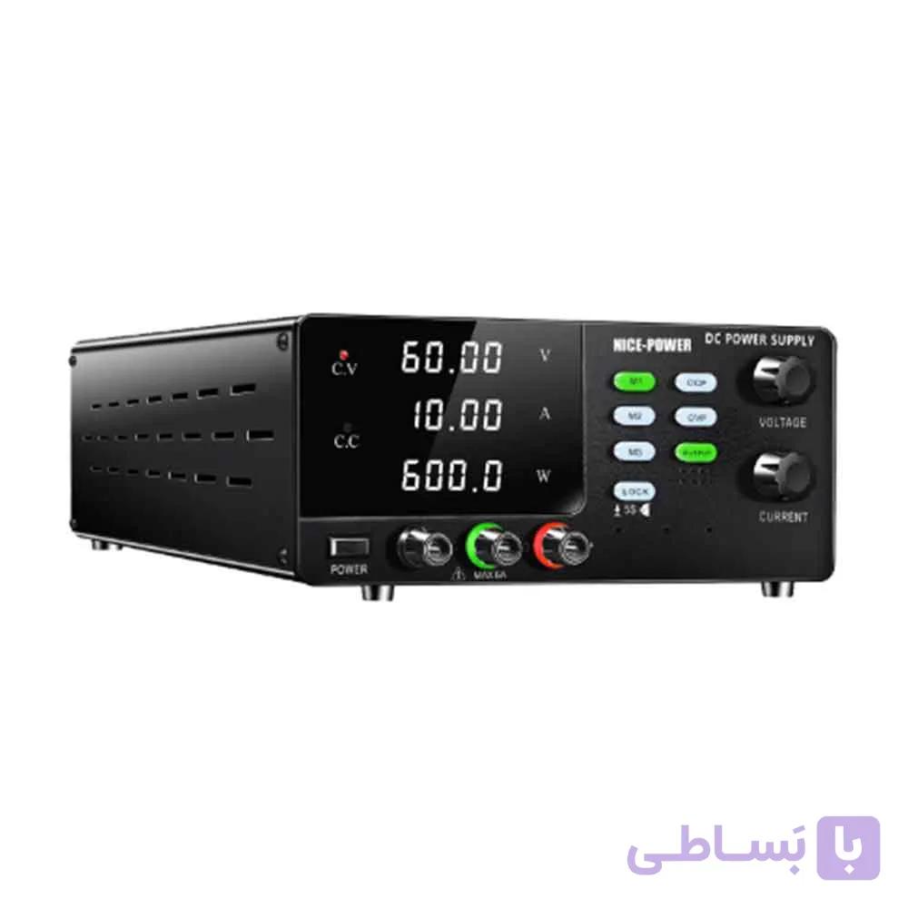 منبع تغذیه متغیر 60V 10A نایس پاور NICE-POWER R-SPS6010S-USB
