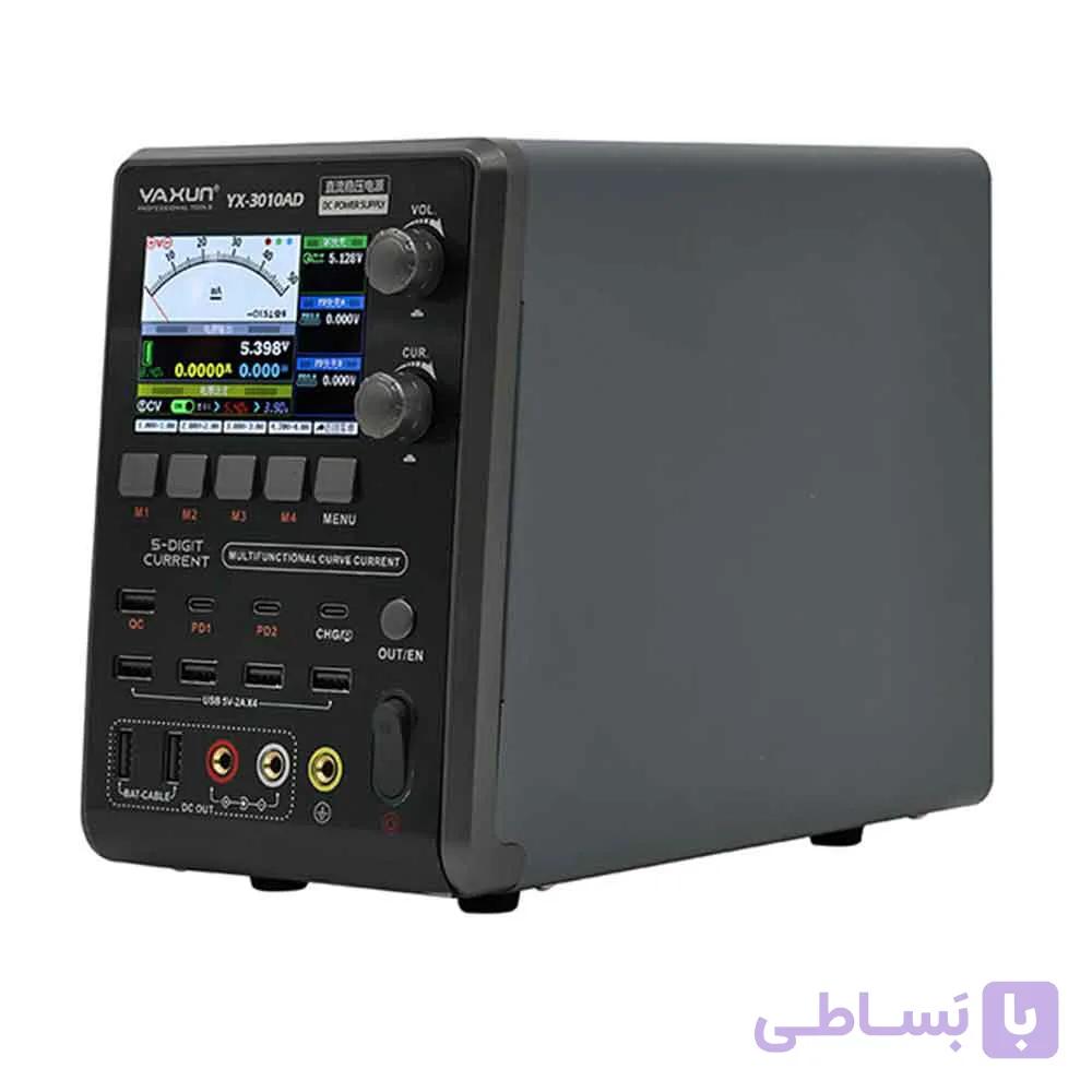 منبع تغذیه 30 ولت 10 آمپر صفحه گرافیکی YAXUN YX-3010AD