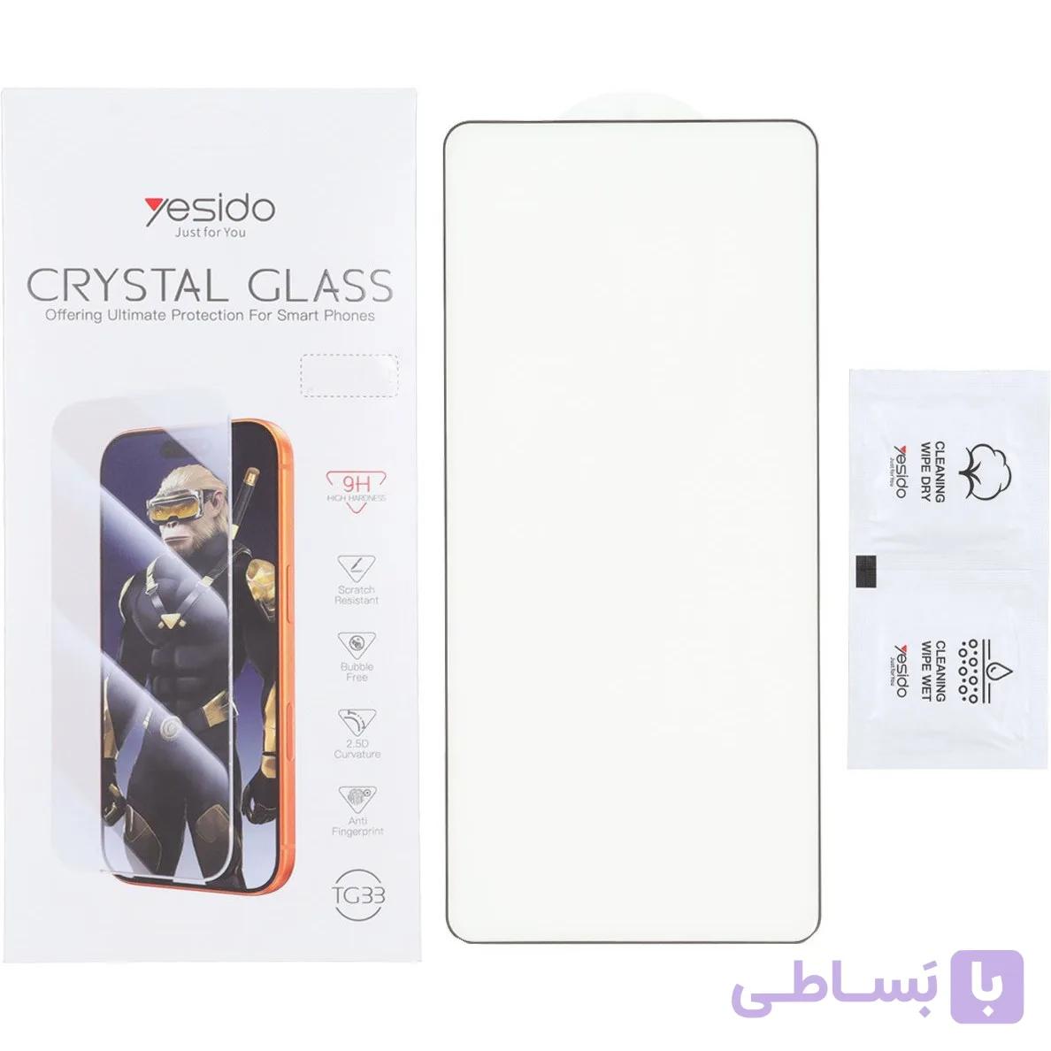 گلس شفاف Crystal یسیدو مدل TG33 مناسب برای ایفون  16ProMax — تصویر 1