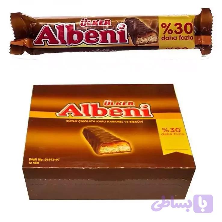 شکلات Albeni آلبنی دوبل 30 درصد بسته 18 تایی