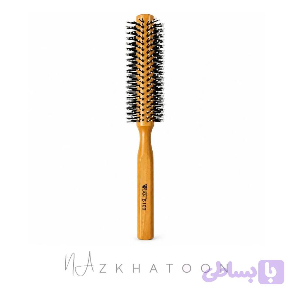 برس گرد چوبی ۲۸ پر مدل B109 وین | WIAN Wooden Round Brush B109 — تصویر 1