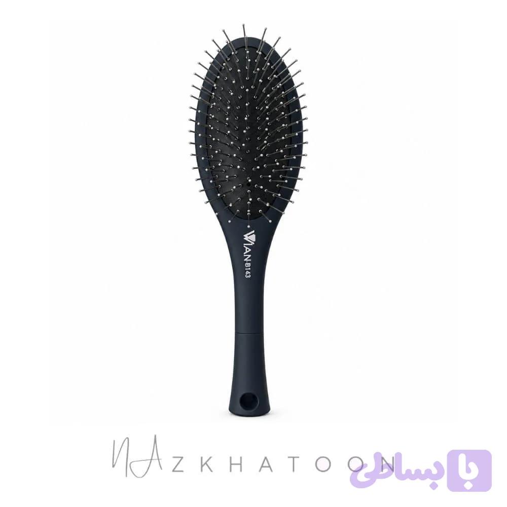 برس فلزی بیضی کربن مدل B143 وین | WIAN Carbon Oval Pin Brush B143