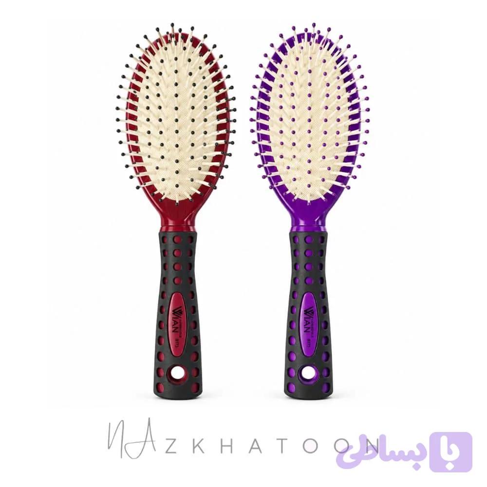 برس بیضی دندانه پلاستیکی مدل B173 وین | WIAN Oval Plastic Pin Brush B173