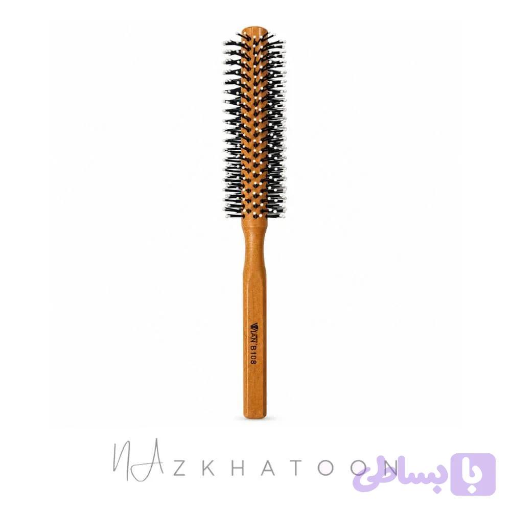 برس گرد چوبی ۲۴ پر مدل B108 وین | WIAN Wooden Round Brush B108 — تصویر 1