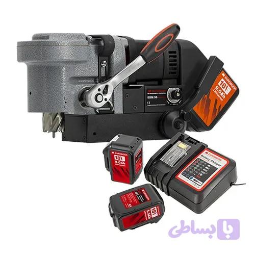 دریل مگنت شارژی کامپکت یوروبور EUROBOOR EBM.36+LP/P-18V — تصویر 1