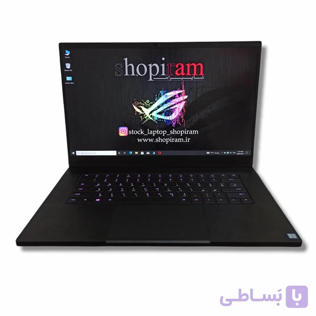 لپ تاپ استوک گیمینگ ریزر razer blade i7 9750h rtx 2070max — تصویر 1