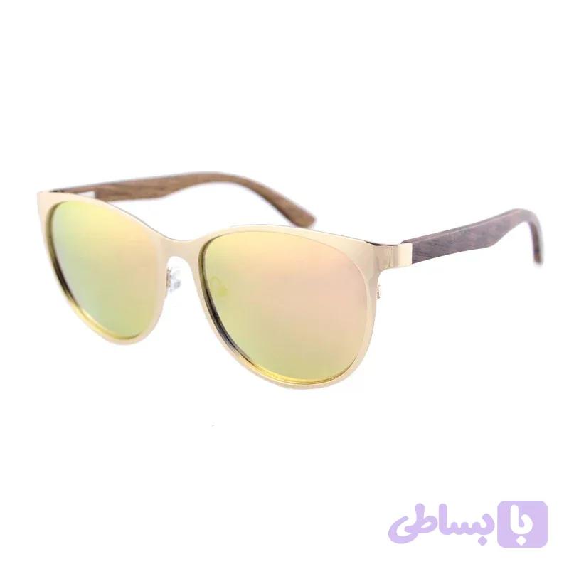 ICONICS ROSE GOLD Sunglasses Ladies Polarised Wooden Arms