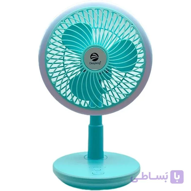 ‎پنکه رومیزی شارژی دیپ کینگ مدل DK-123