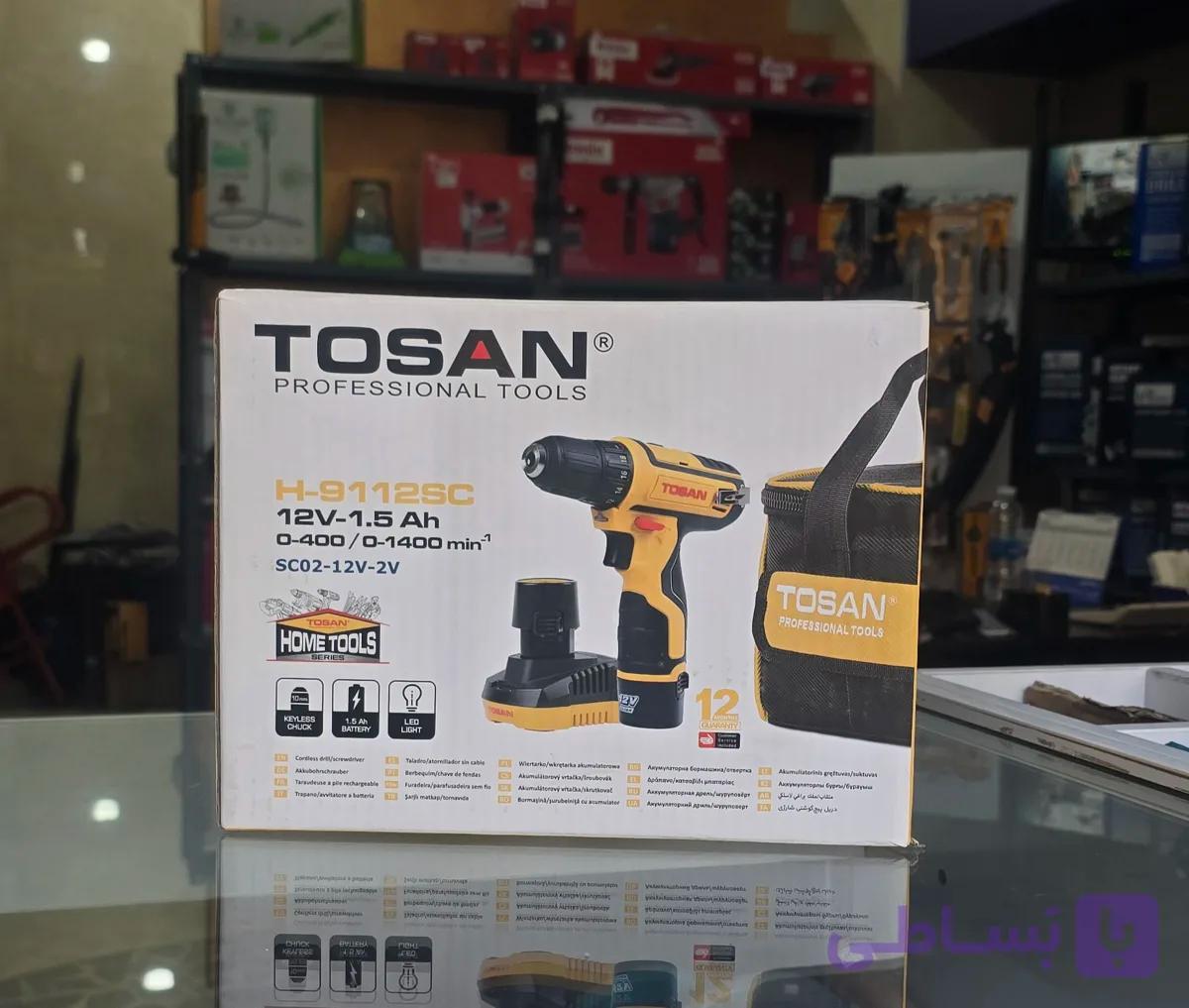 دریل پیچ گوشتی شارژی توسن مدلH_9112SC
