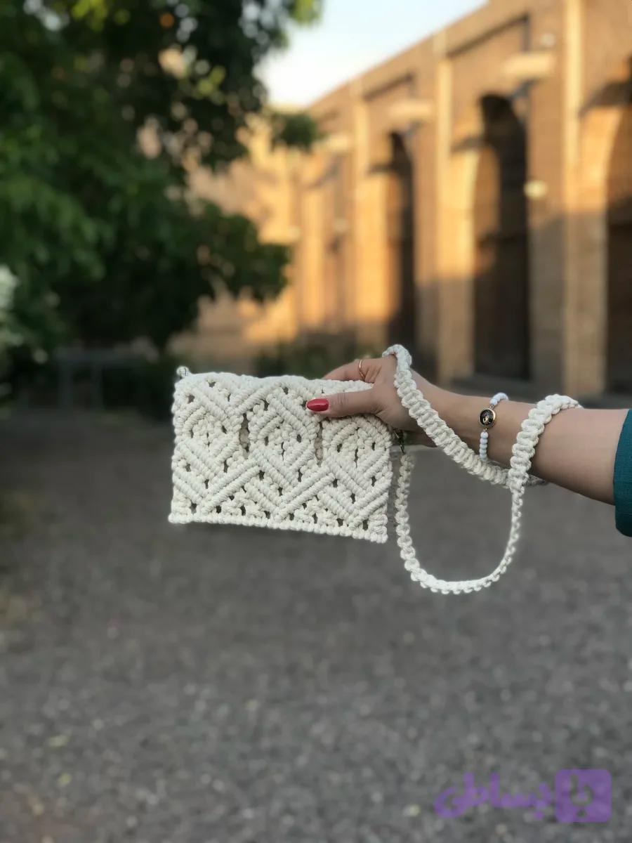 کیف پاسپورتی مکرومه مدل زارا