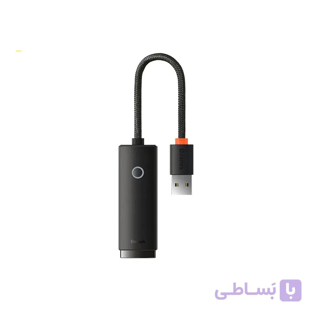 مبدل یواس‌بی به پورت شبکه بیسوس Baseus BS-OH001 RJ45 WKQW000001 USB — تصویر 1