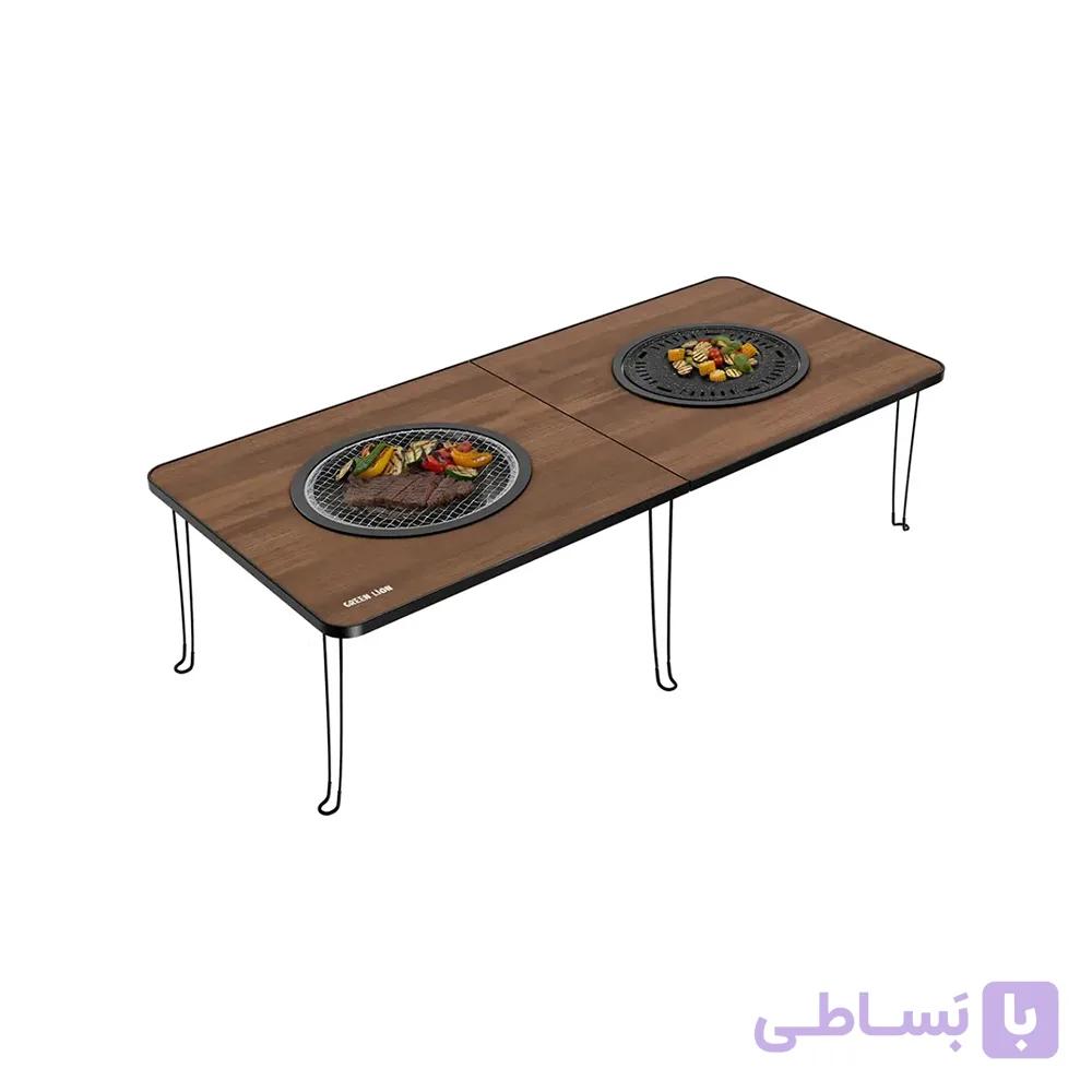 باربیکیو قابل‌حمل گرین لاین Green Lion GNFLDBBQ Fold Grill Table BBQ Camp — تصویر 1