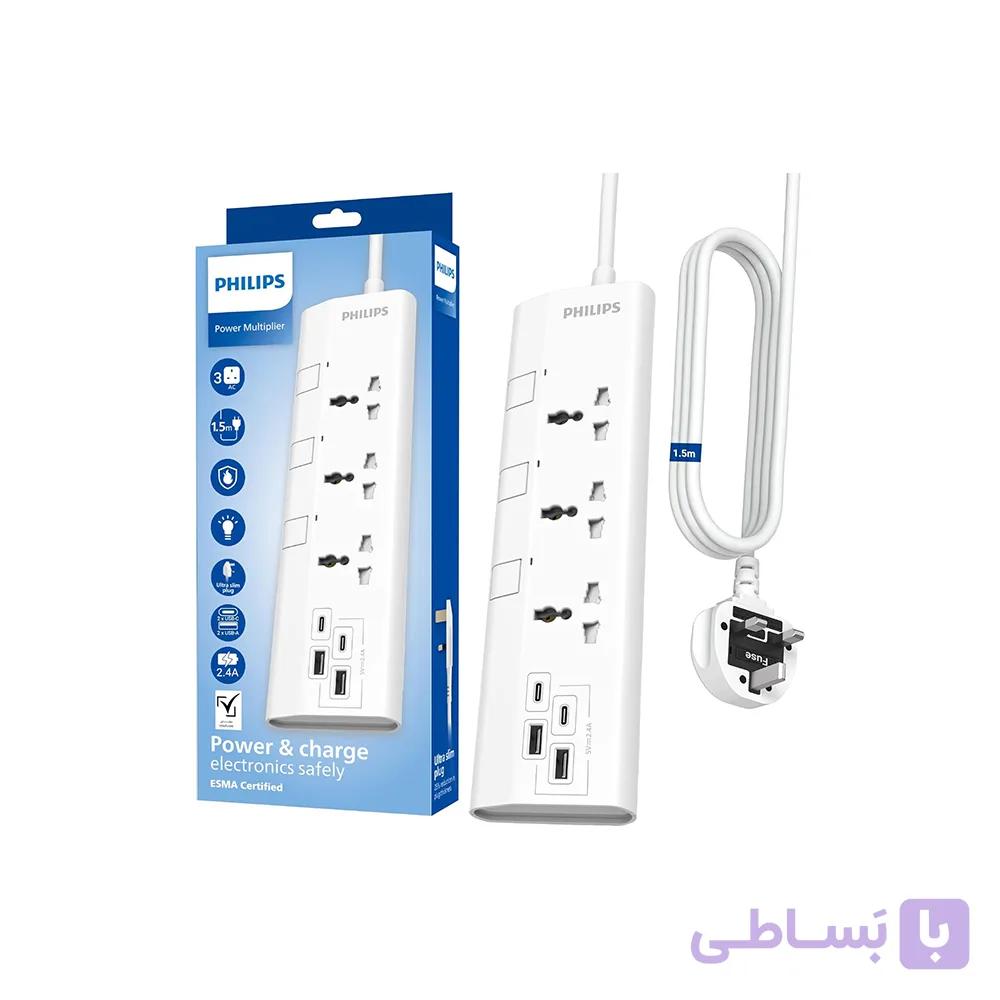 چندراهی برق فیلیپس Philips CHP4135W/56 Power Socket 1.5M — تصویر 1