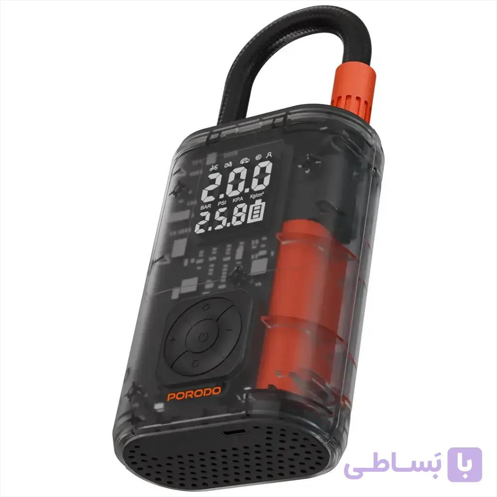 پمپ باد شارژی پرودو با نمایش فشار مدل PDGA05BK — تصویر 1