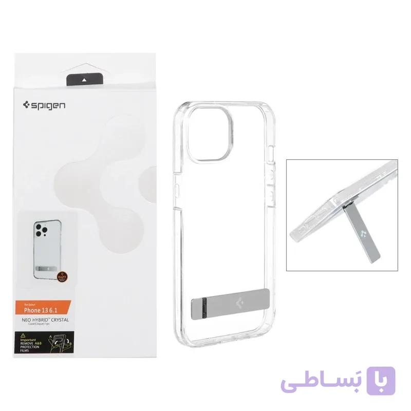 قاب اورجینال Spigen استند آلومینیومی شفاف Apple iPhone 13 / iPhone 14