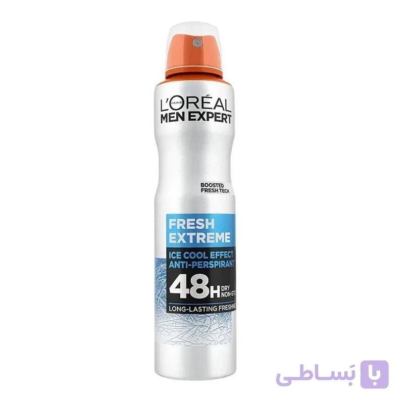 اسپری بدن مردانه لورآل Fresh Extreme
