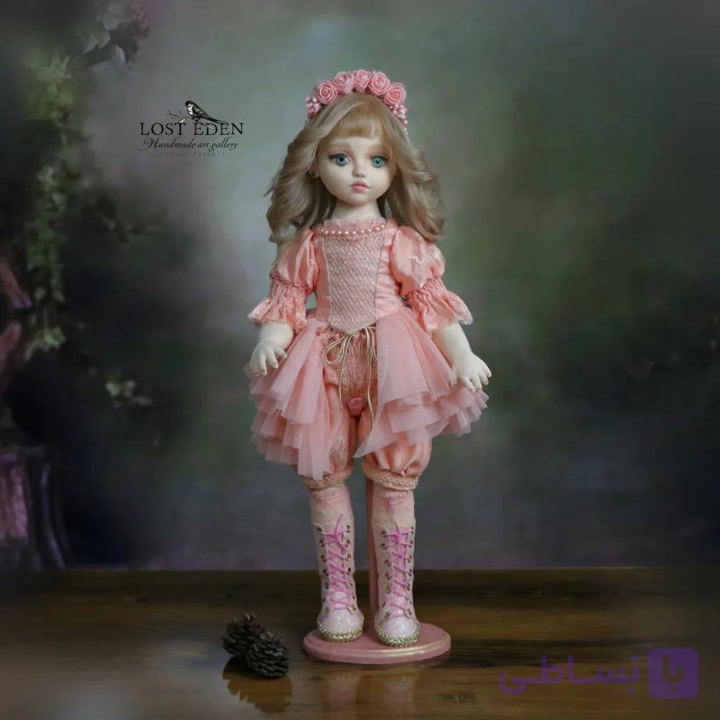 عروسک دستساز پارچه ای سه بعدی _آویسا (گوش سپرده به نغمه ها)