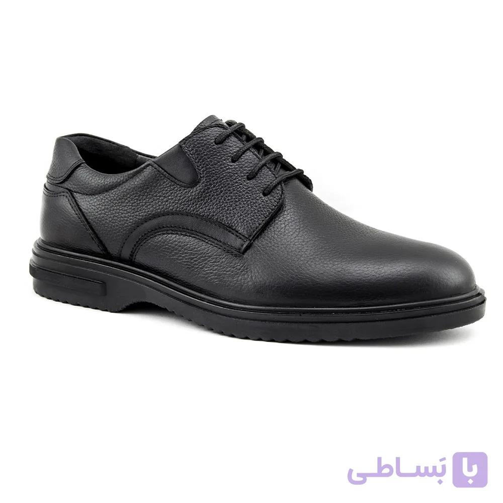 کفش چرم طبیعی مردانه بندی آفاق کد ۴۰۰۱