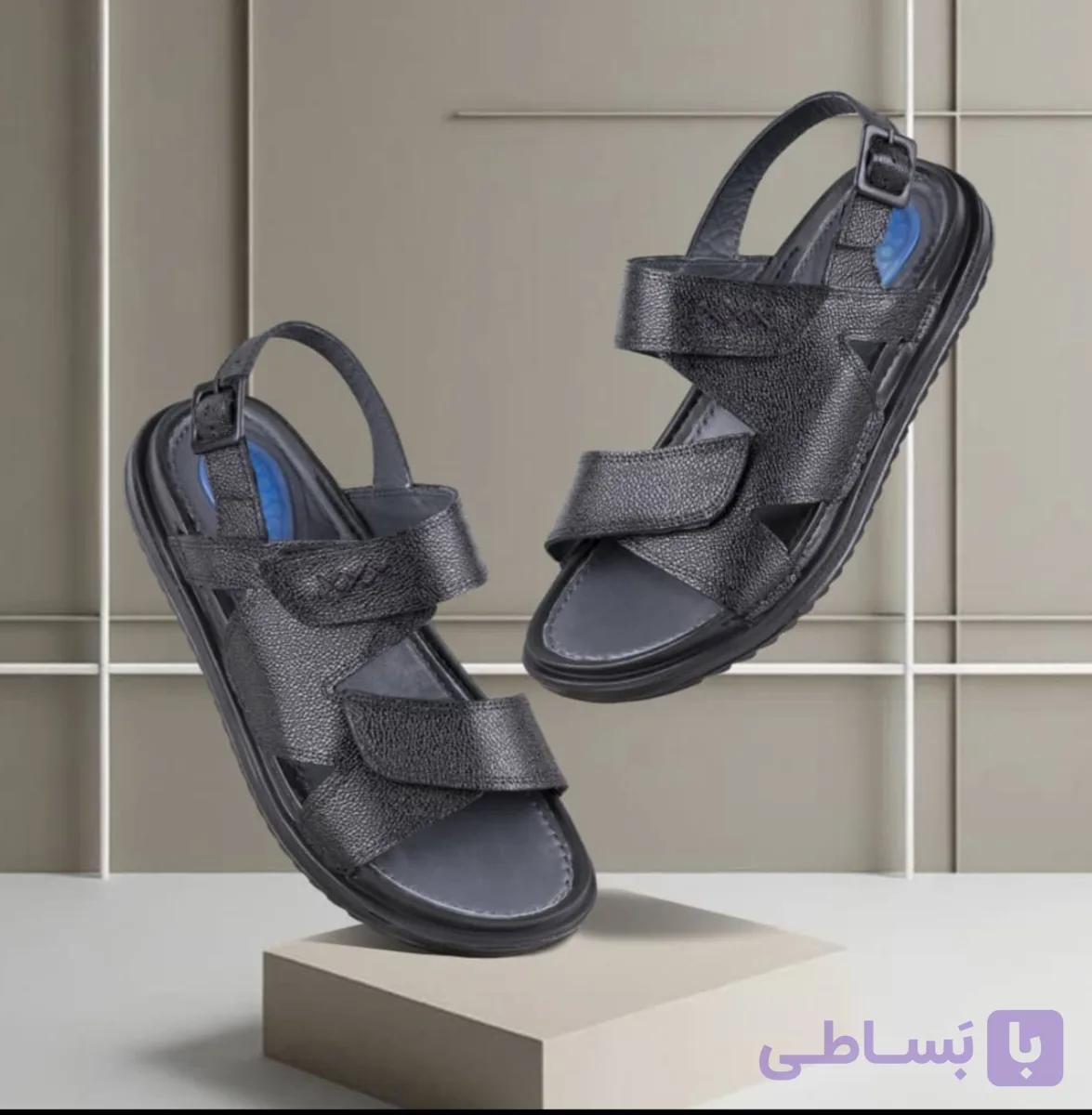 صندل طبی چرم طبیعی مردانه دنج مخصوص خار پاشنه