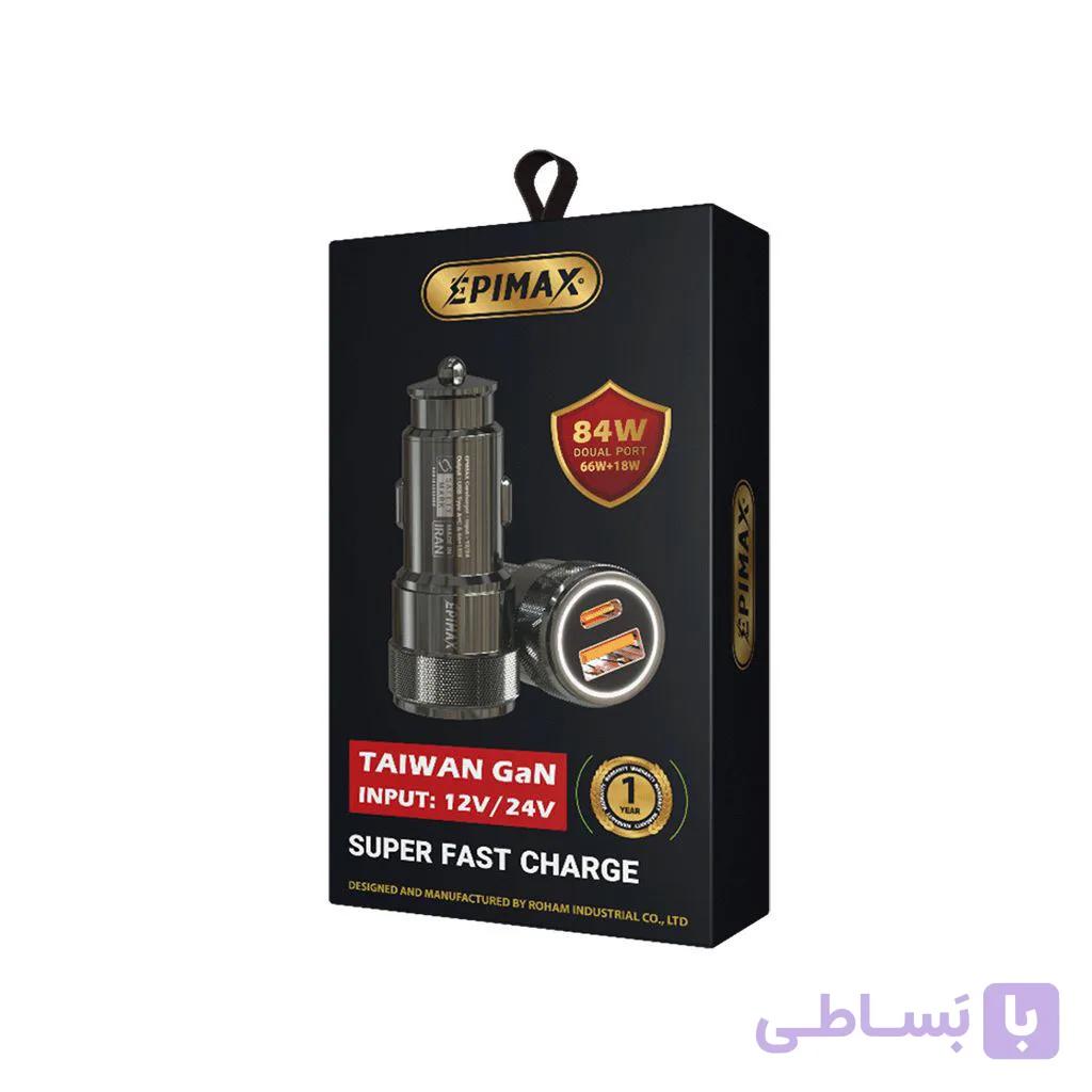 شارژر فندکی اپیمکس EU 159 خروجی 84W USB+PD