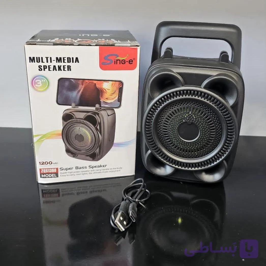 اسپیکر بلوتوثی شارژی Sing-E ZQS اندازه ی 3 اینچ BT1305