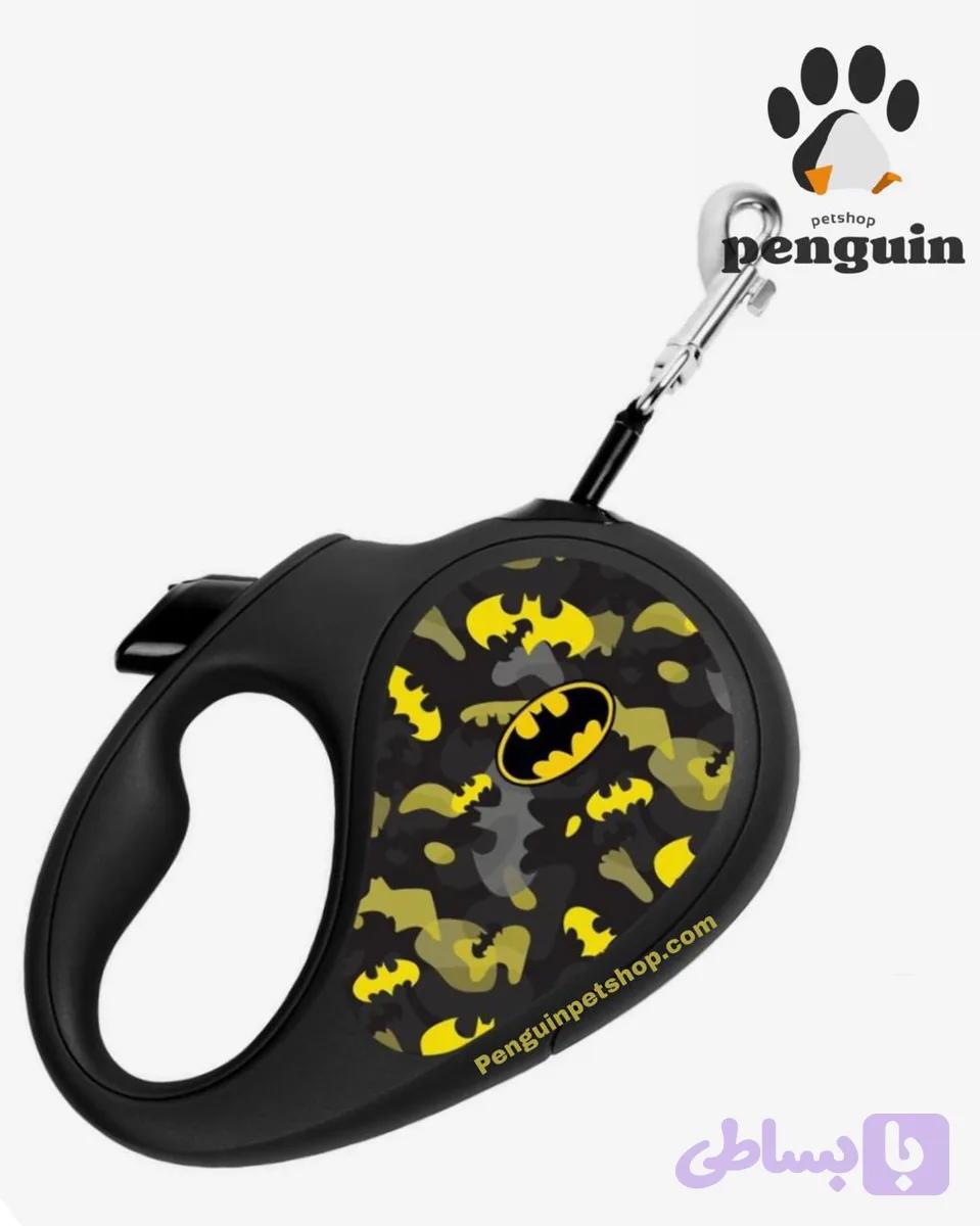 لیش قلاده جمع شونده ووداگ طرح بتمن WauDog RATRACTABLE LEASH طول 5 متر — تصویر 1