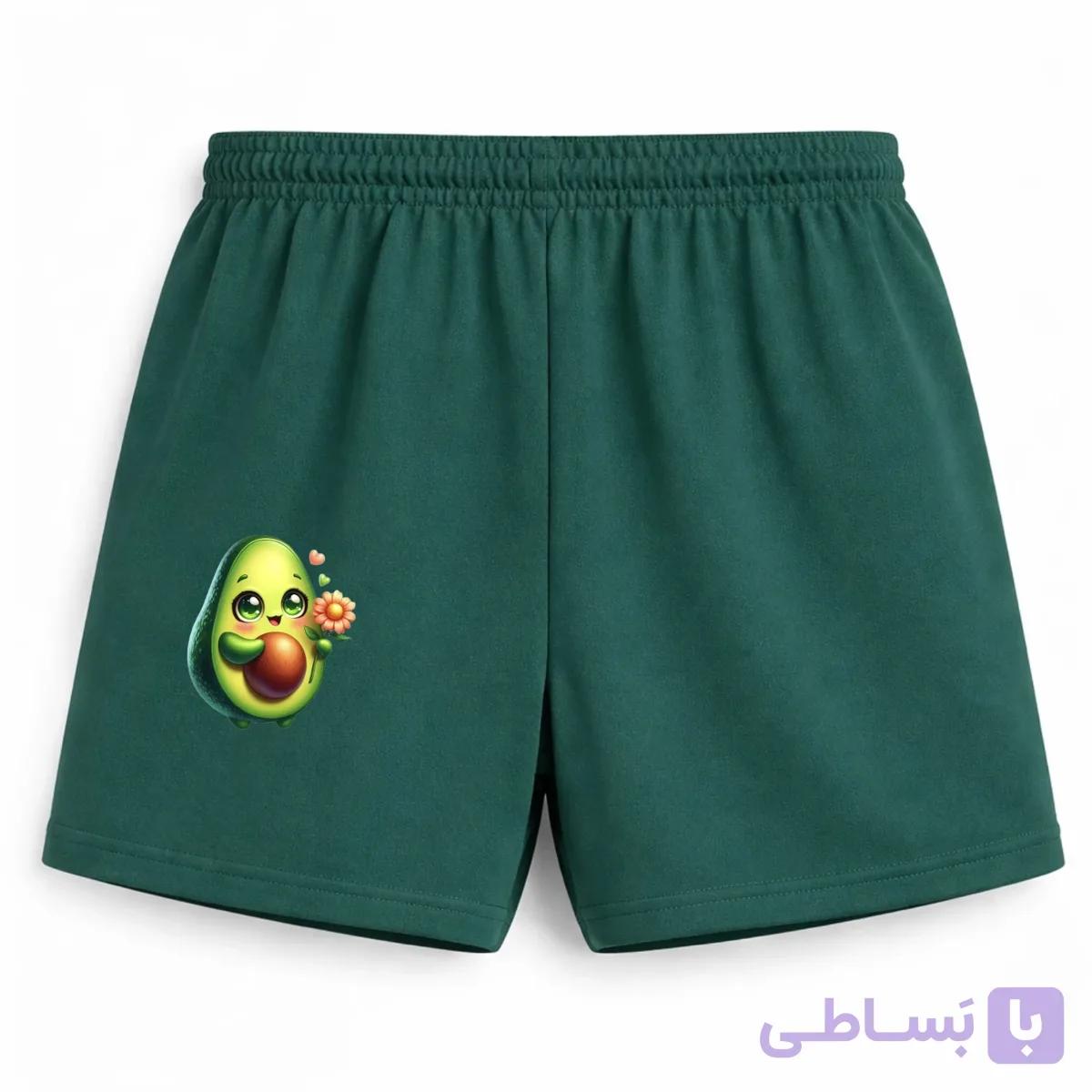 شلوارک راحتی زنانه مدل آووکادو — تصویر 1