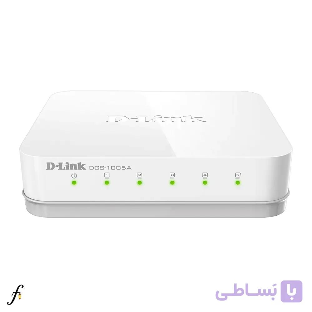 سوئیچ شبکه دی لینک مدل DGS-1005A با 5 پورت 1000 رومیزی — تصویر 1