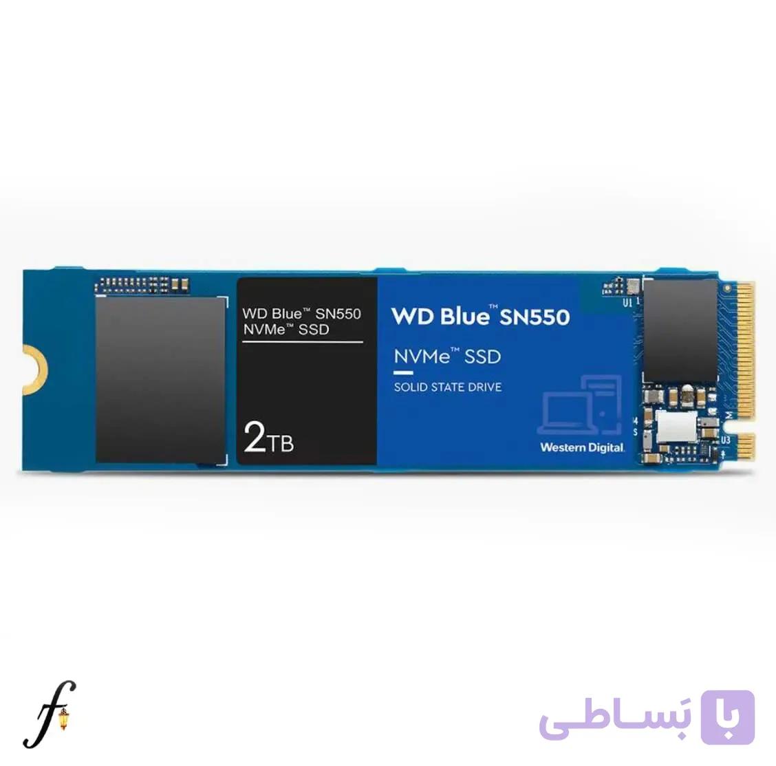 هارد SSD اینترنال M.2 وسترن دیجیتال مدل WD Blue SN550 NVMe با ظرفیت 2TB