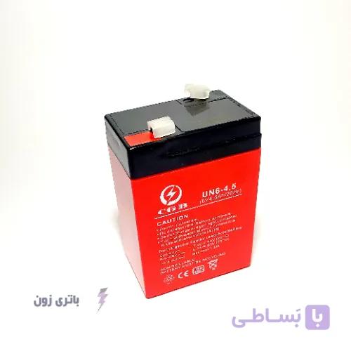 باتری موتور شارژی | 6 ولت 4.5 آمپر | ایبیزاپاور