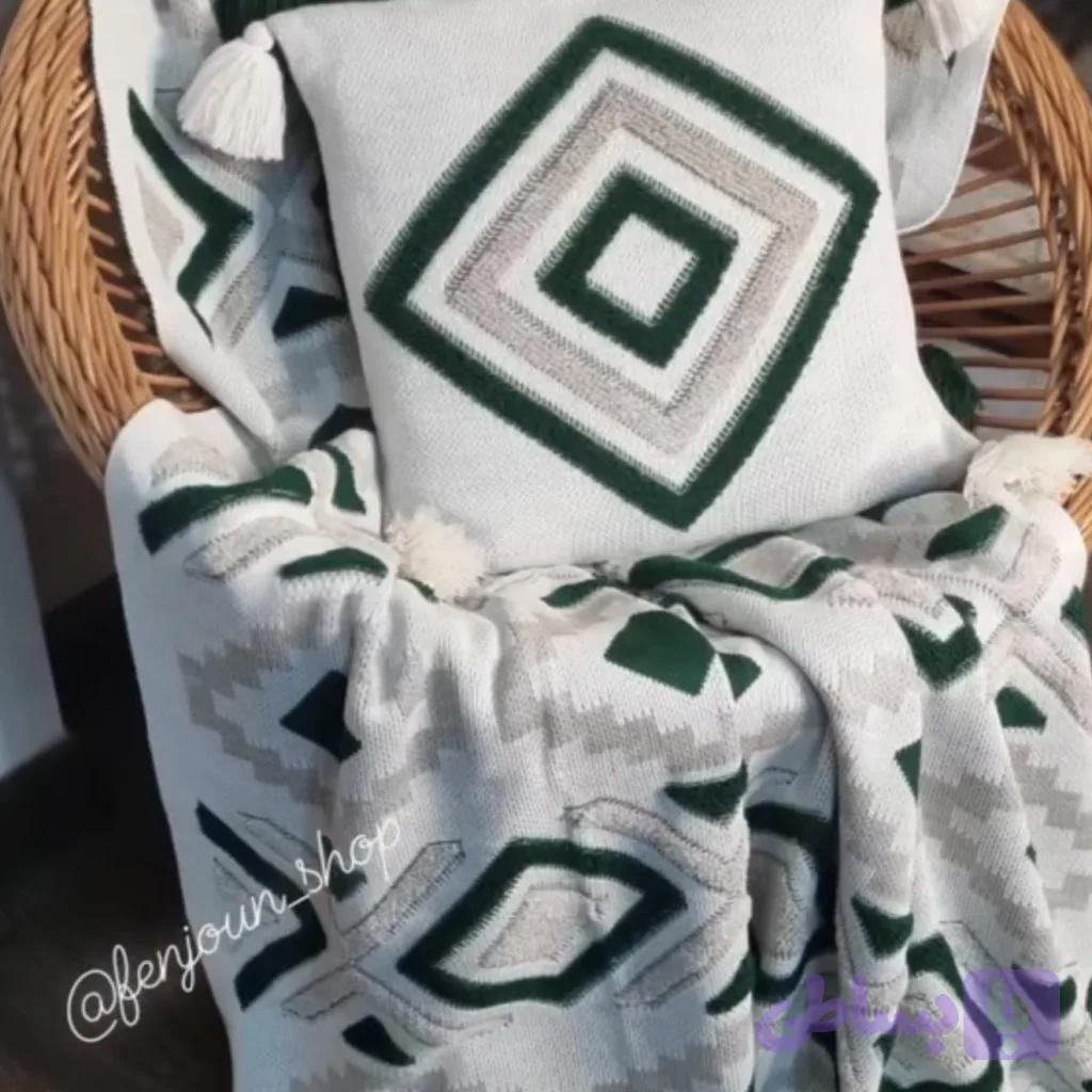 شال مبل پانچ (رنگ یشمی)