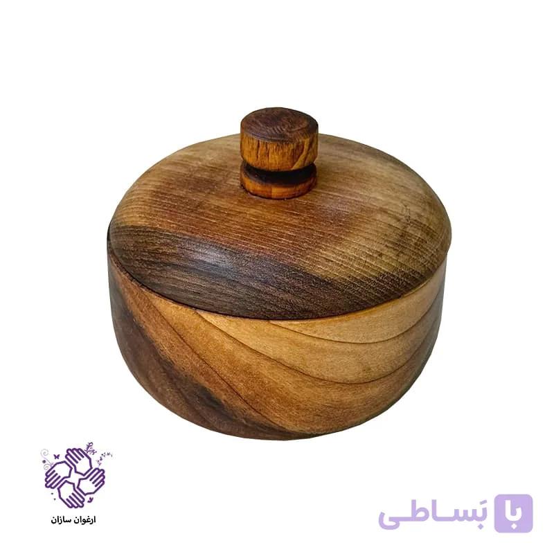 قندان چوبی ارغوان سازان مدل ترنگ — تصویر 1
