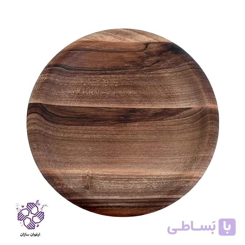 بشقاب چوبی ارغوان سازان مدل چوبینه کد 03 — تصویر 1
