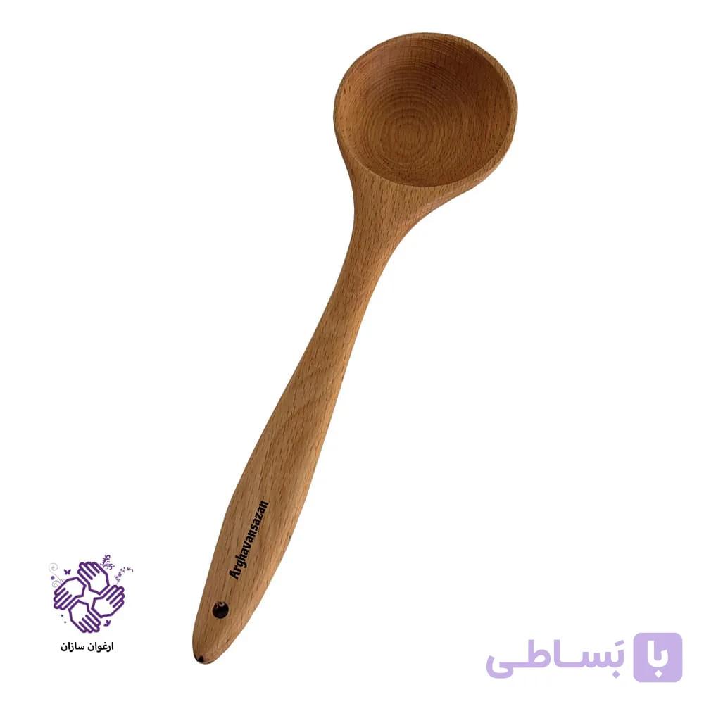 ملاقه چوبی ارغوان سازان مدل دارین — تصویر 1