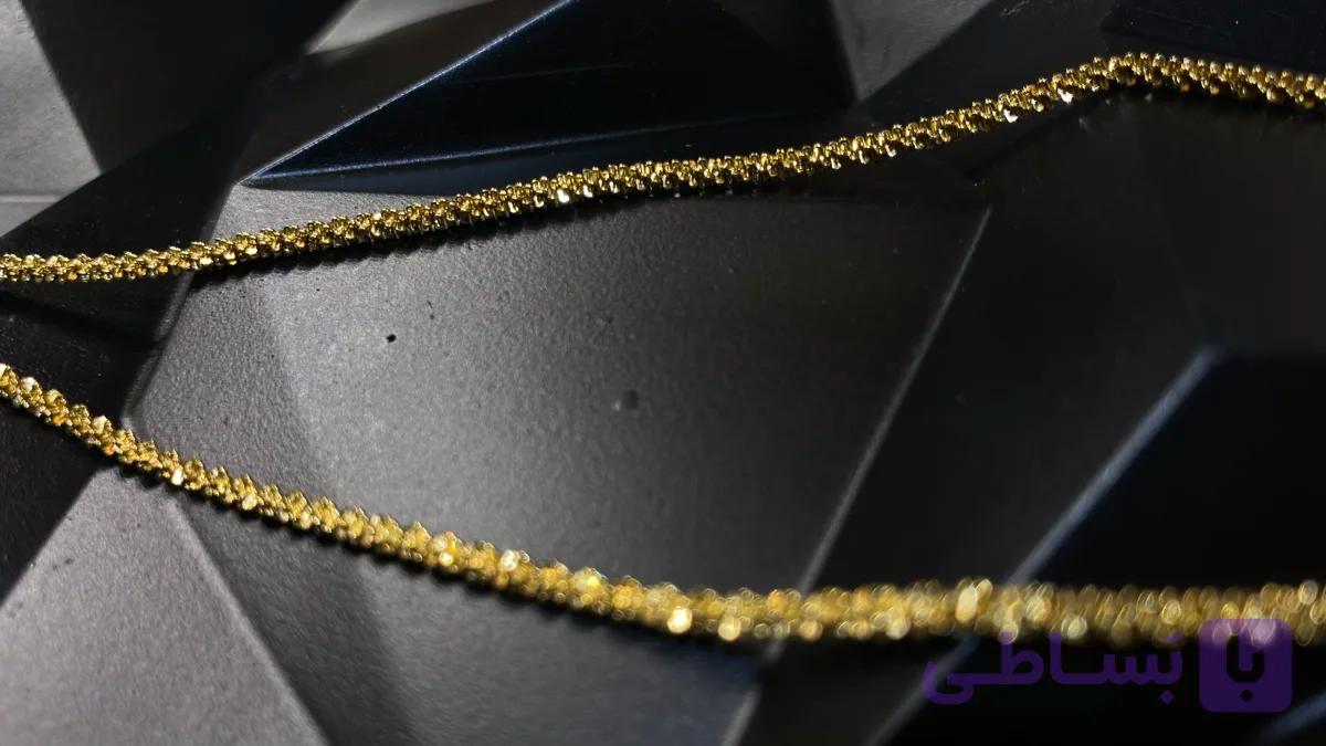 گردنبند خاویاری استیل رنگ ثابت