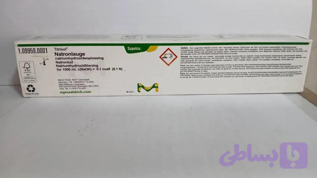 تیترازول سدیم هیدروکساید ۰.۱ نرمال کمپانی مرک(Merck) آلمان