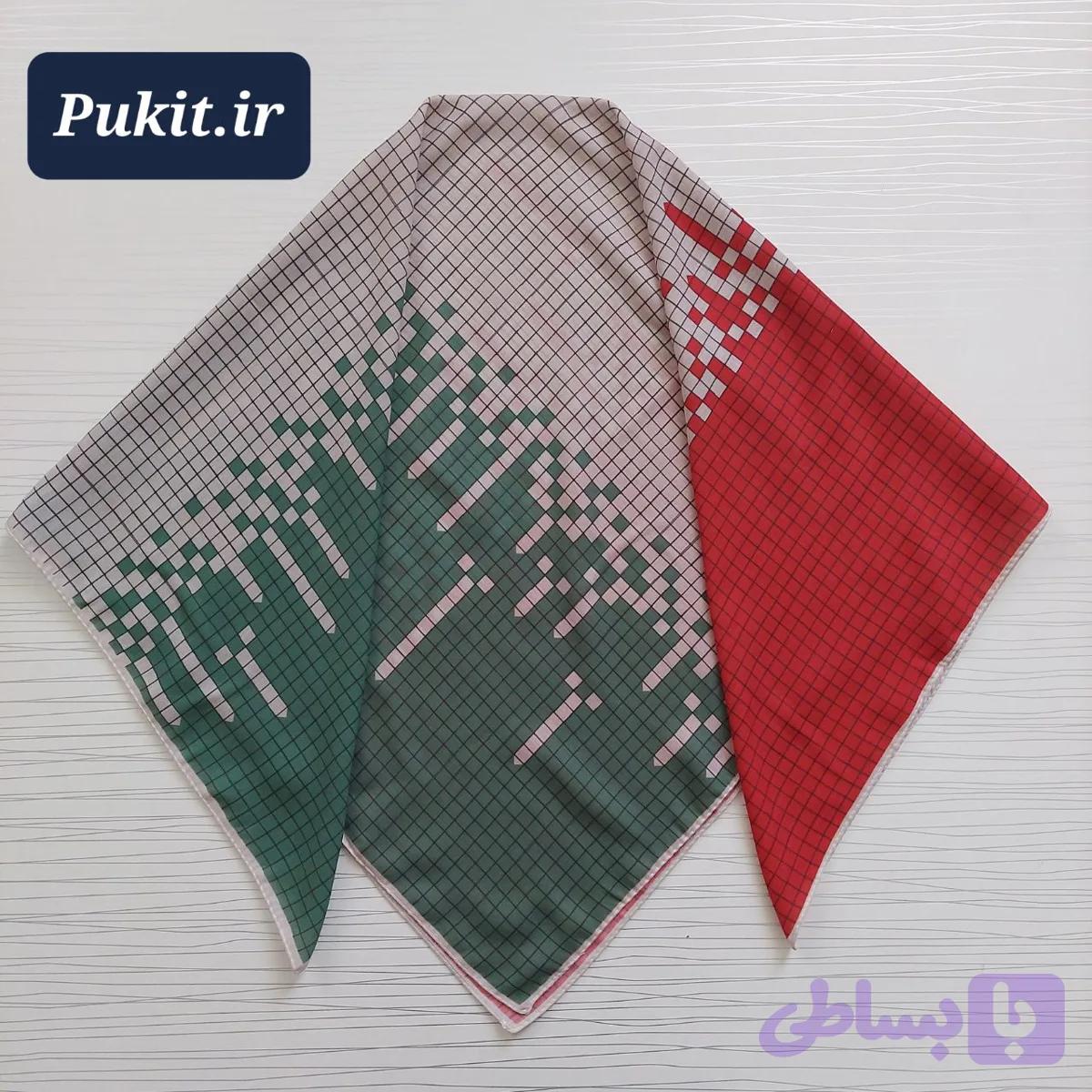 روسری رنگی دخترانه — تصویر 1