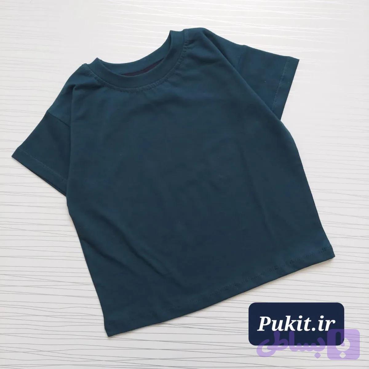 تیشرت تک رنگی طرح متین (2تا18) — تصویر 1